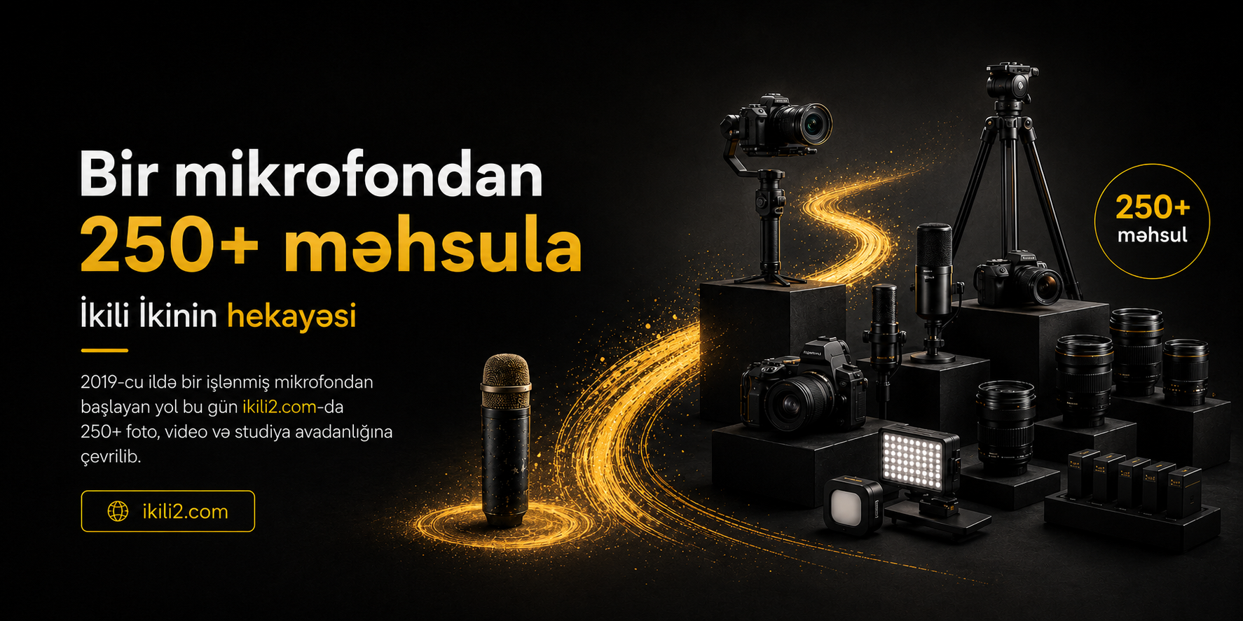 Bir mikrofondan 250+ məhsula: İkili İkinin hekayəsi