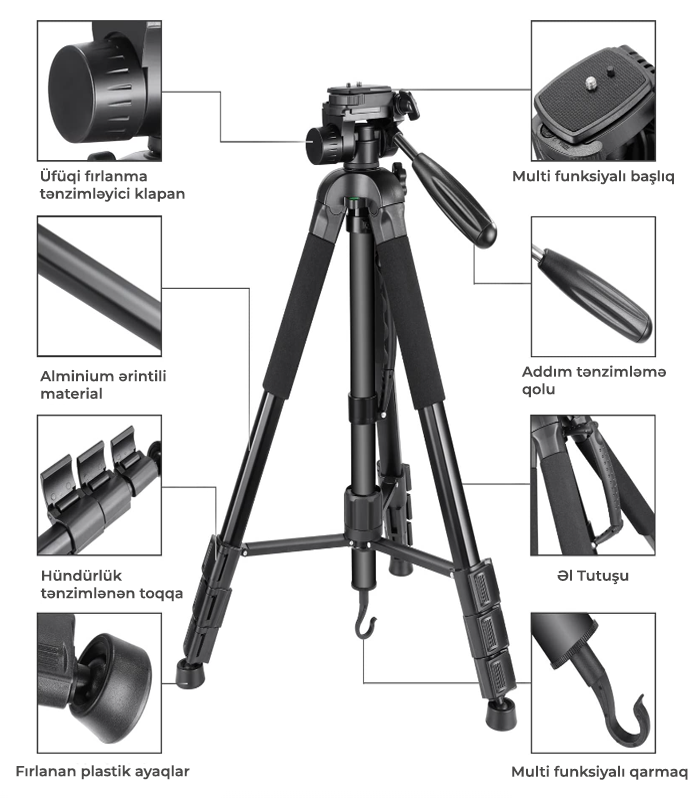 Neewer 70 Tripod-Monopod