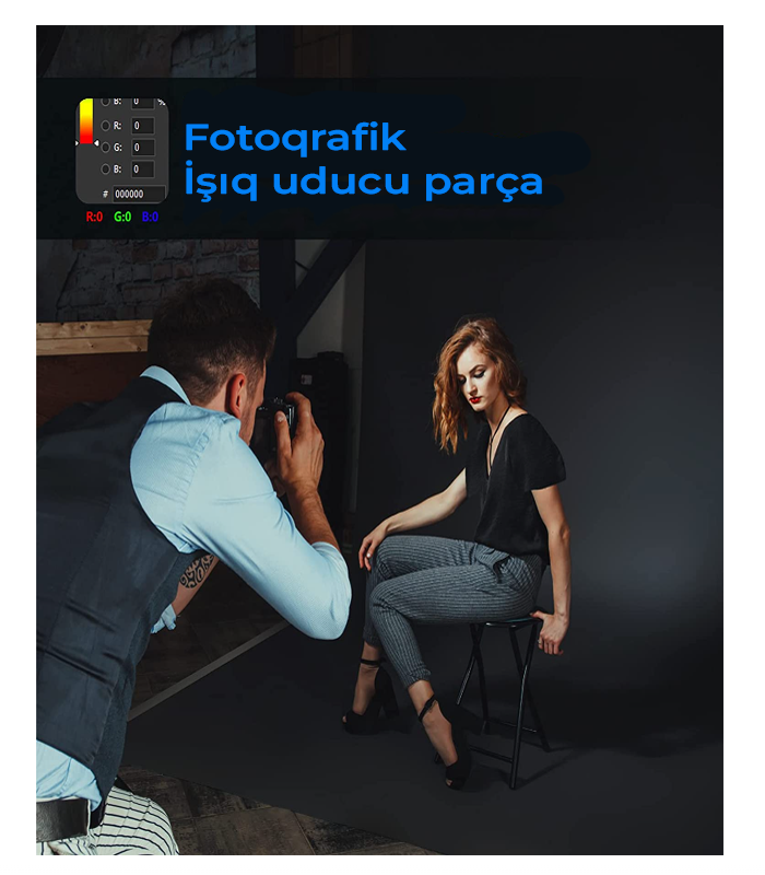 Neewer Qara Fon Pərdə 3×6 metr
