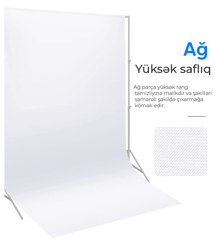 Neewer Ağ Fon Pərdə 3×6 metr
