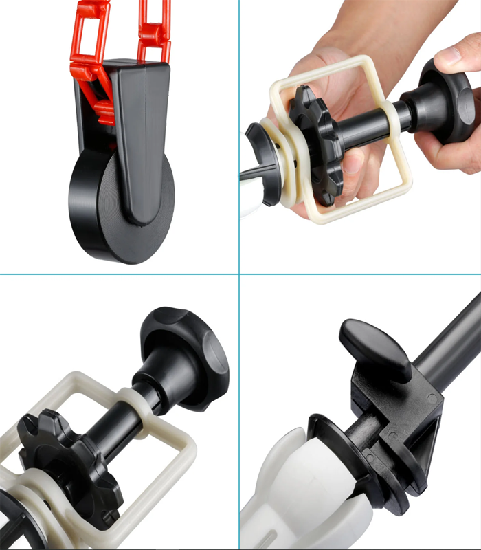 Neewer Kağız Fon 4 Başlıqlı Asqıd
