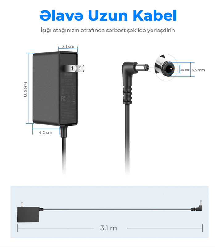 NEEWER NT-120200AU 12V 2A Adapter