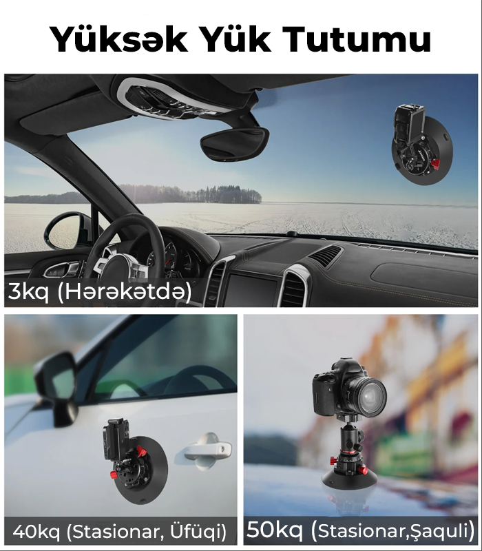 NEEWER CA006 Maşın üçün Vakum Dayaq