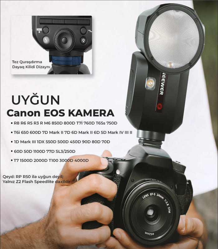 NEEWER Z2-C TTL Canon Fləş İşıq