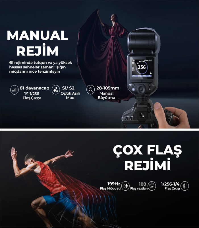 NEEWER Z2-C TTL Canon Fləş İşıq
