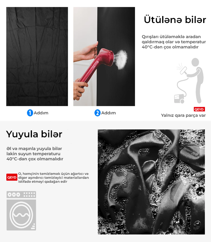 NEEWER Qara Fon Pərdə 3x3.6 metr