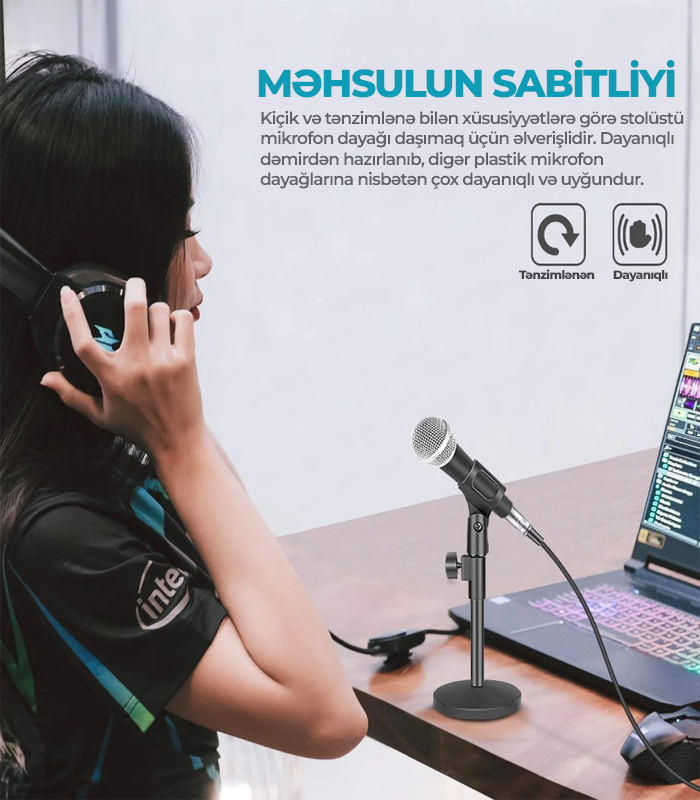 Neewer NW-(PC-02) Sabit Mikrafon Dayaq