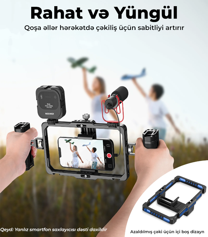 NEEWER PA009 Təkmilləşdirilmiş Telefon Rig Kit