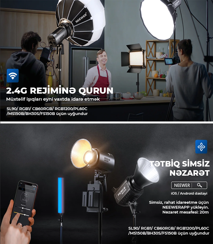 Neewer MS150B 130W Daimi İşıq