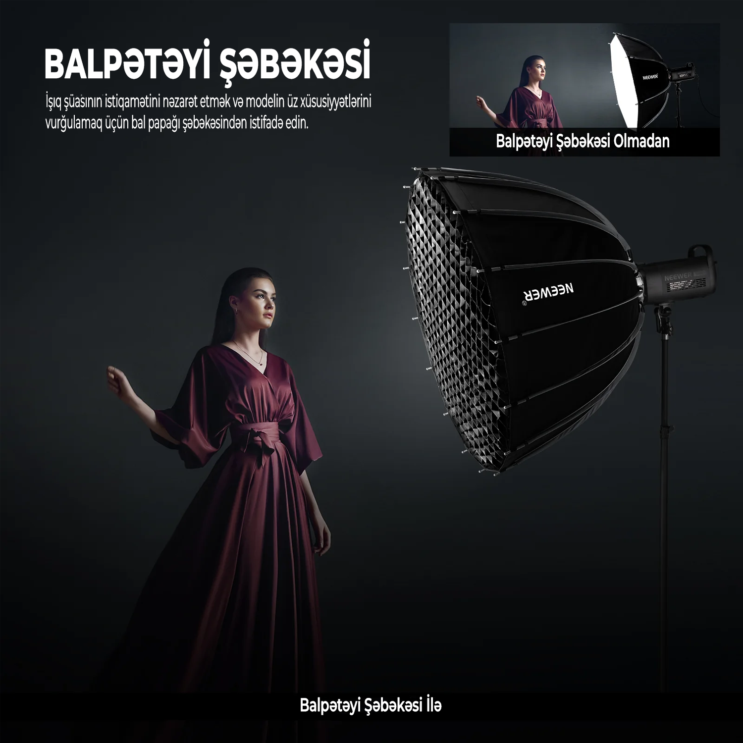 Neewer NS120P Parabolik Softboks 120 sm