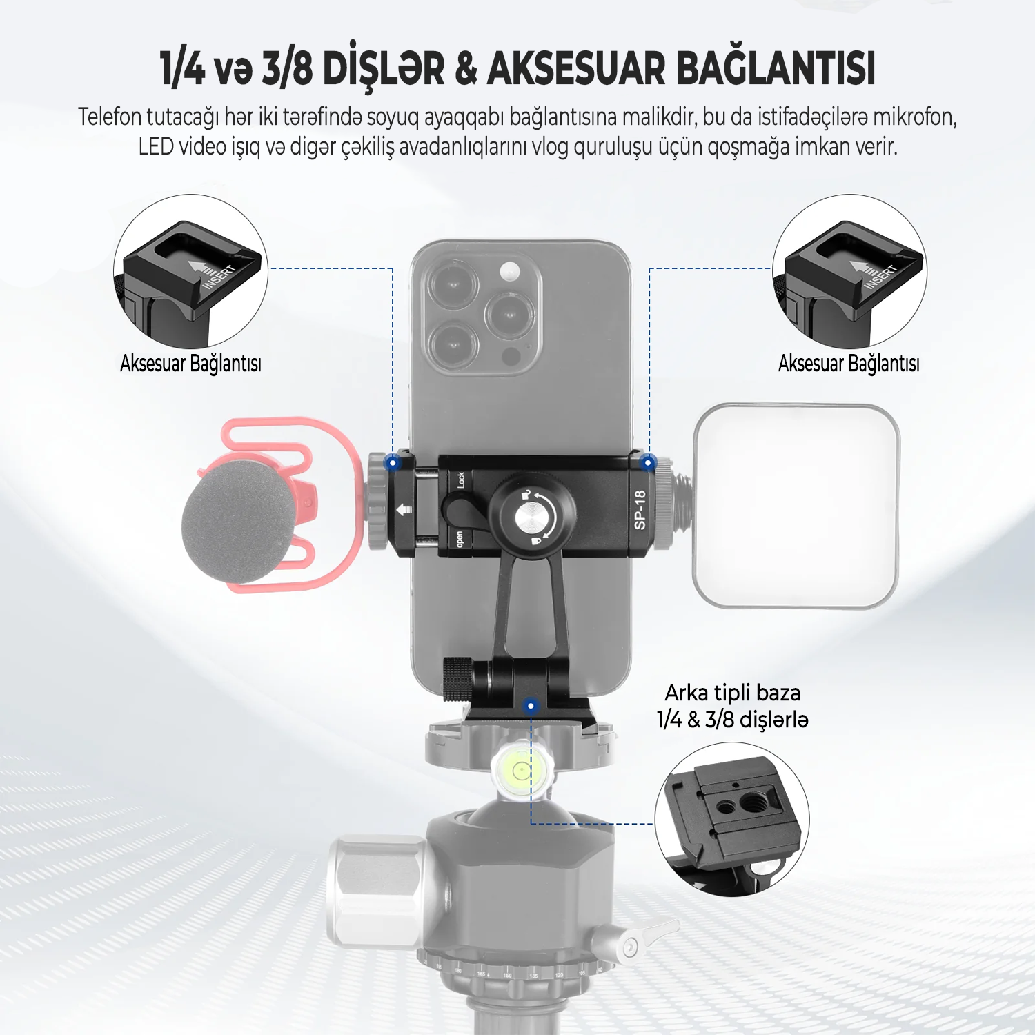 NEEWER SP-18 Telefon Tutacaq