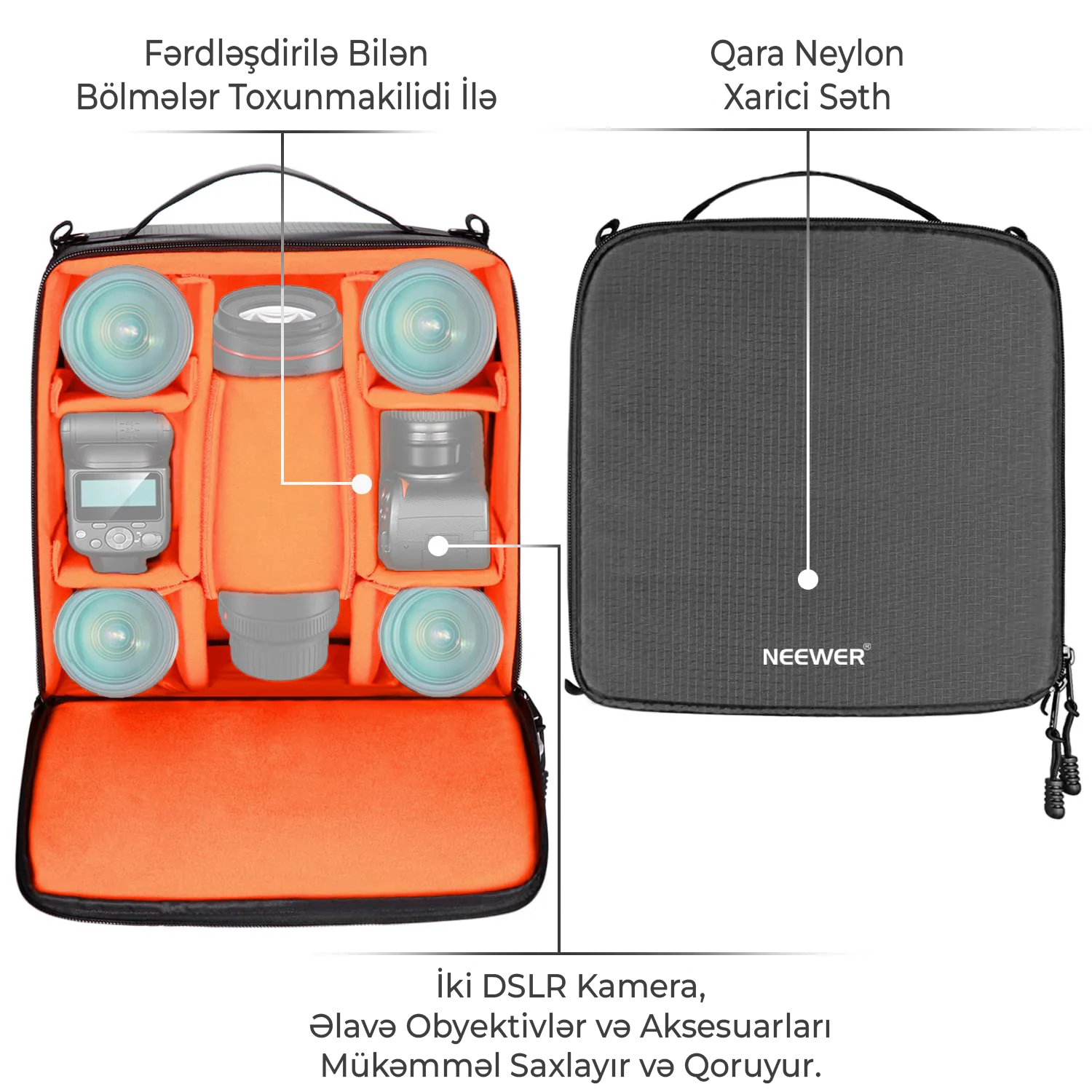 NEEWER 22x15x32 sm Kamera Çanta