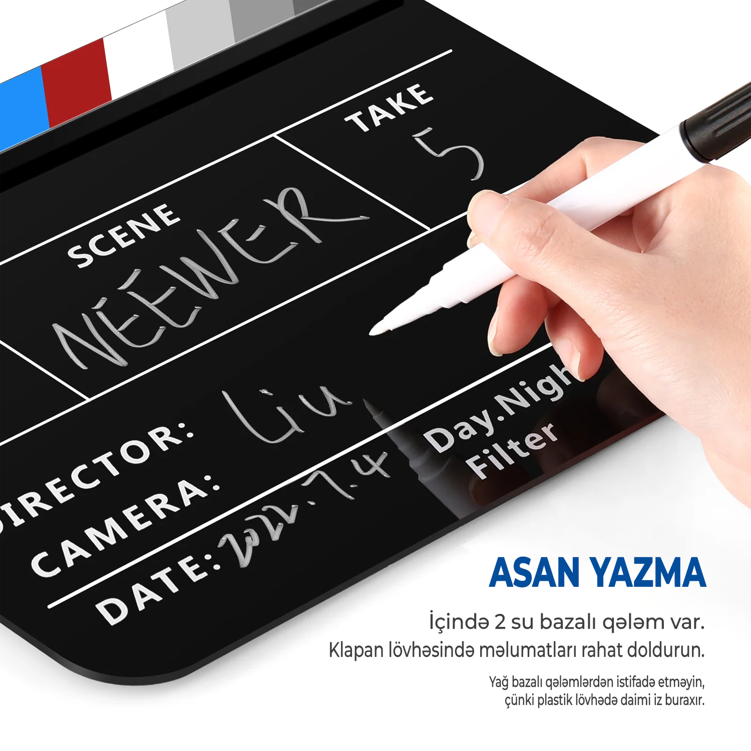 NEEWER Akril Rejissor Taxtası Qara