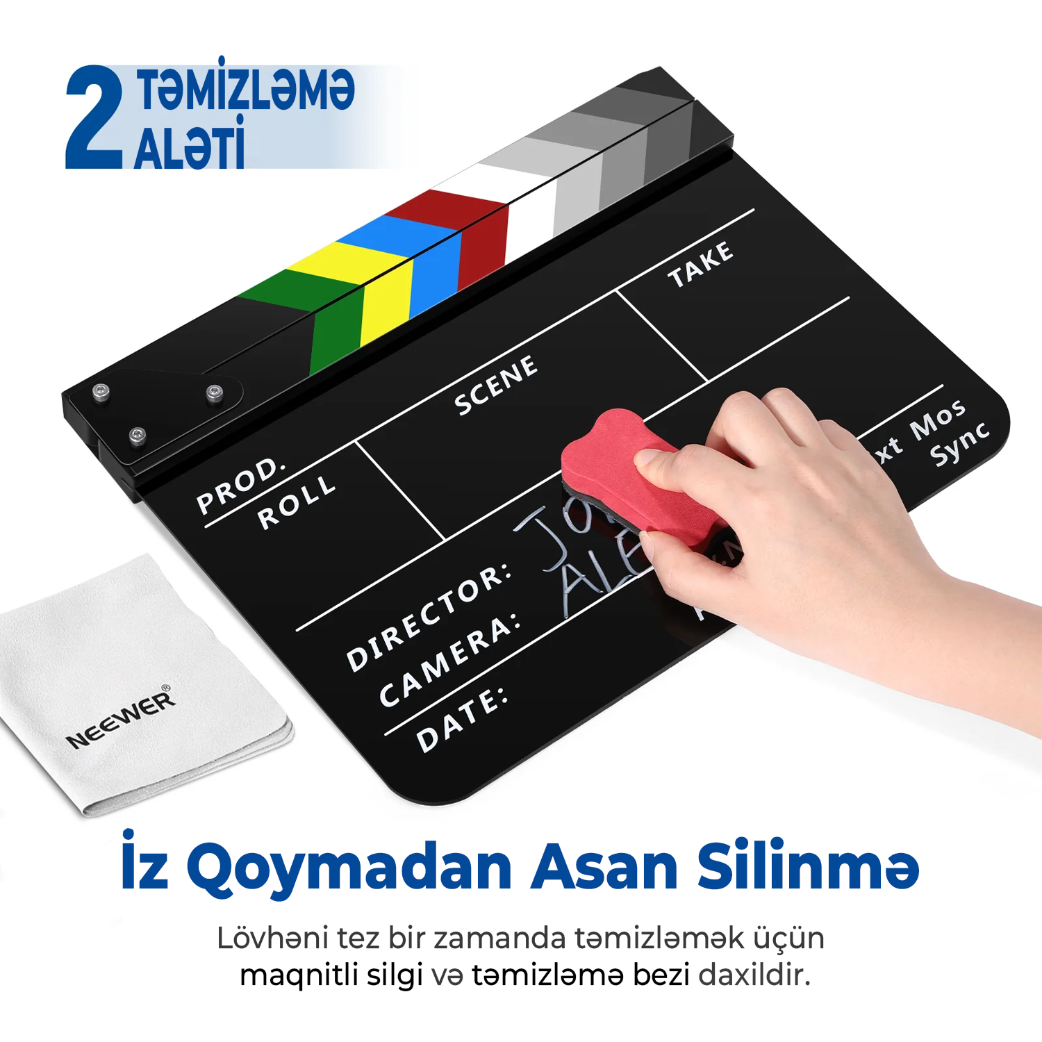 NEEWER Akril Rejissor Taxtası Qara