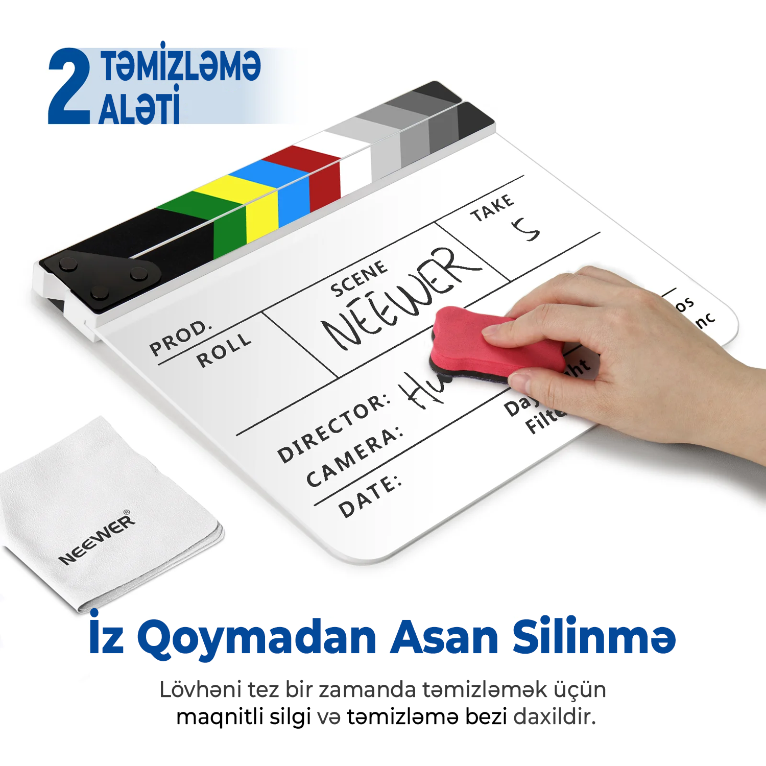 NEEWER Akril Rejissor Taxtası Ağ
