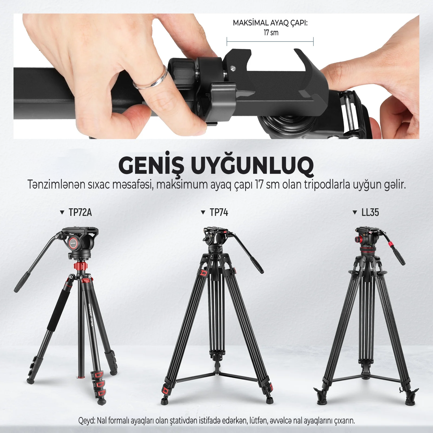NEEWER TS009 Tripod və Dayaqlar Üçün Təkər