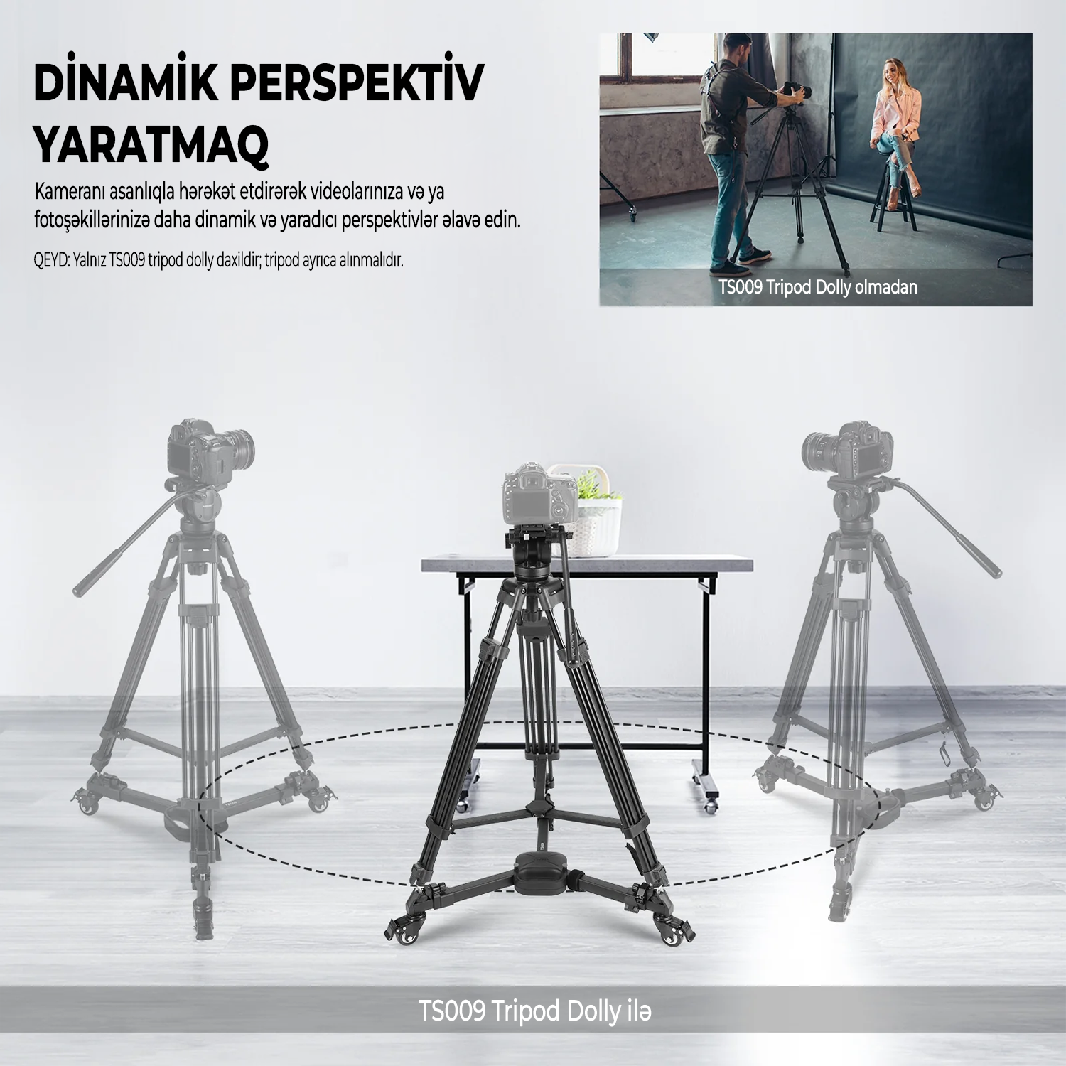 NEEWER TS009 Tripod və Dayaqlar Üçün Təkər