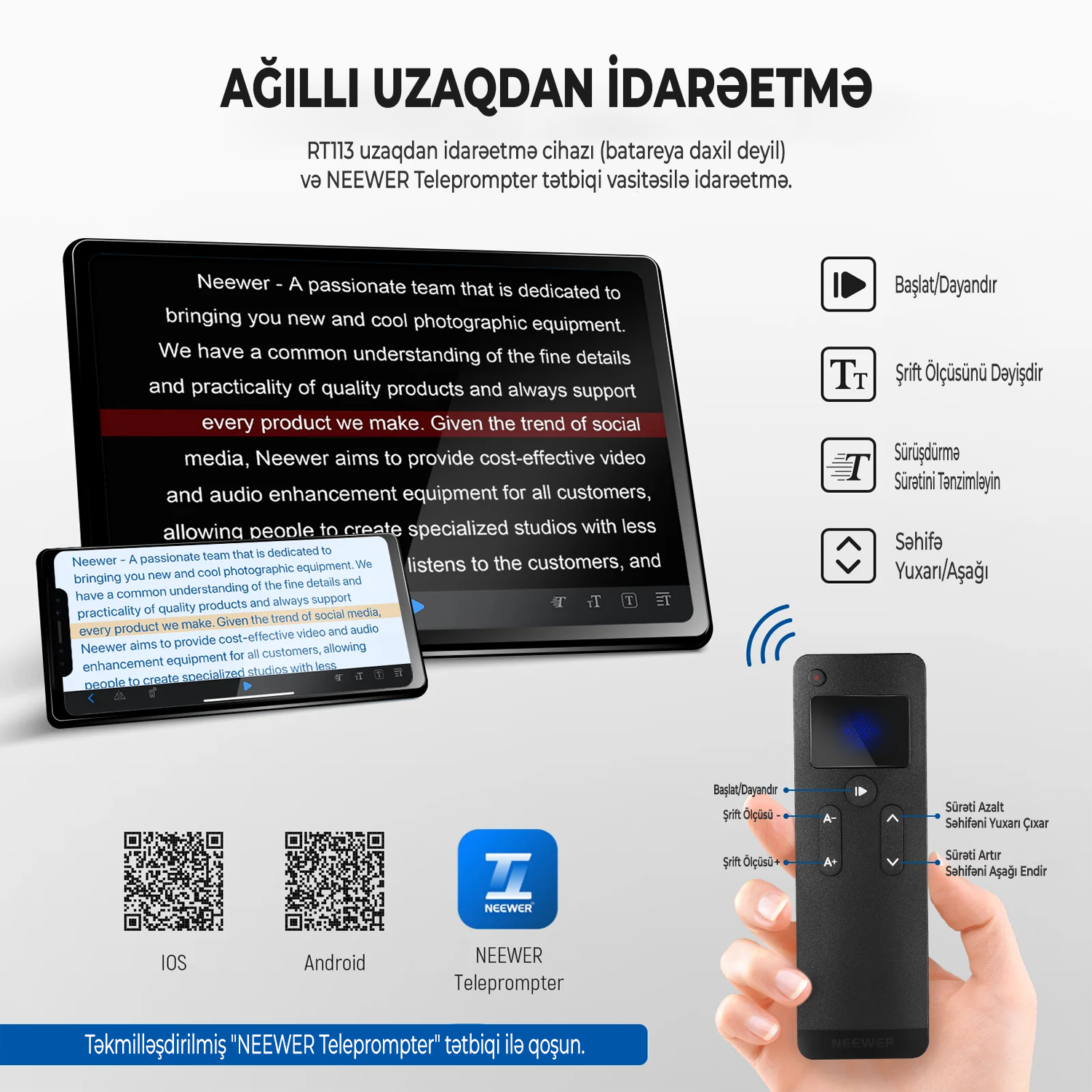 NEEWER X12B Teleprompter