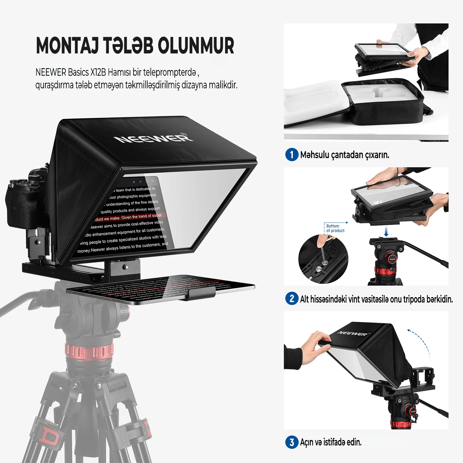 NEEWER X12B Teleprompter
