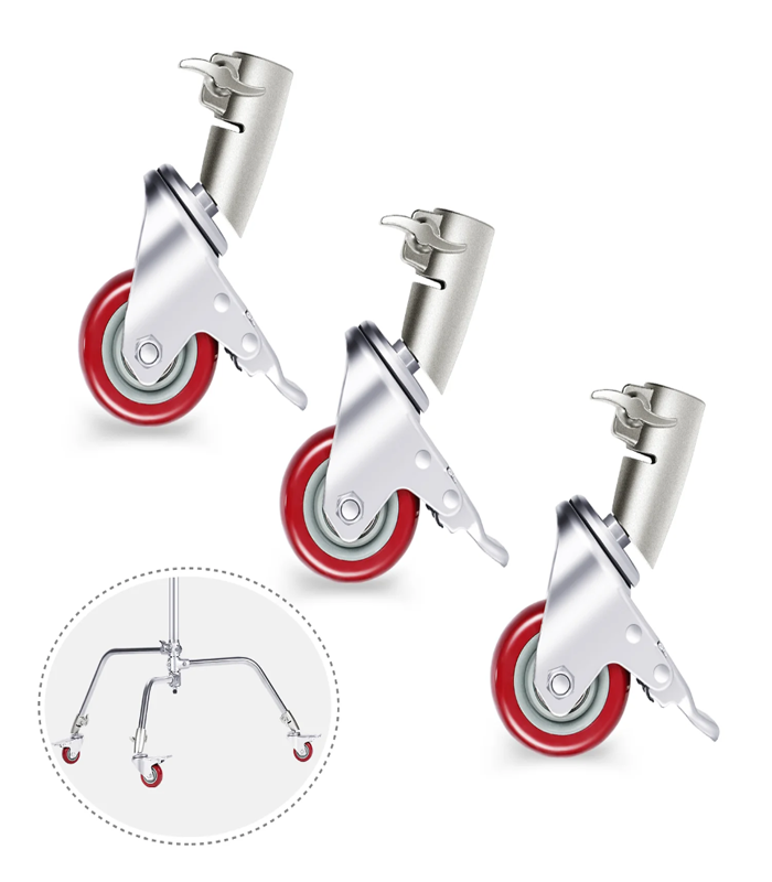 NEEWER 3 Paket Peşəkar Fırlanan Təkər Dəsti 75 mm