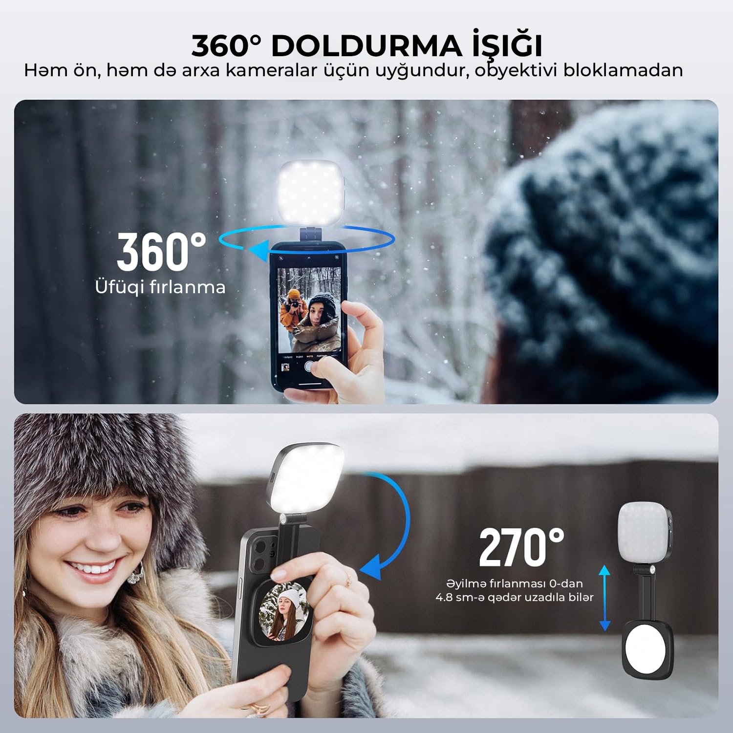 NEEWER NL48B iPhone Üçün Maqnitli Selfi İşığı
