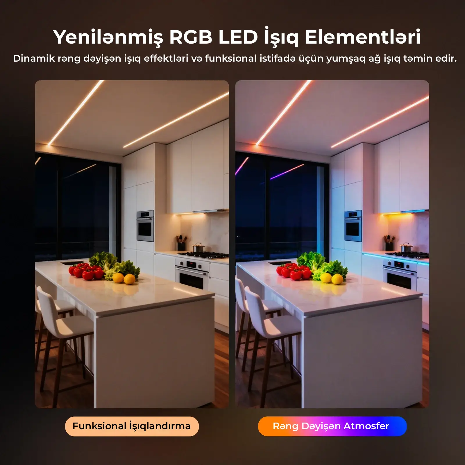 NEEWER NS01  RGB LED İşıq Zolağı (ön işıqlandırmalı)