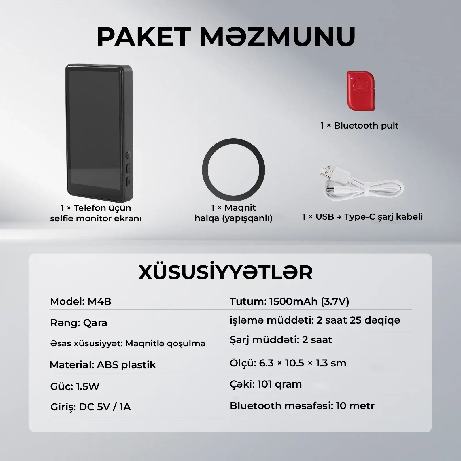 NEEWER BASICS M4B  Maqnitli Vlog Monitor