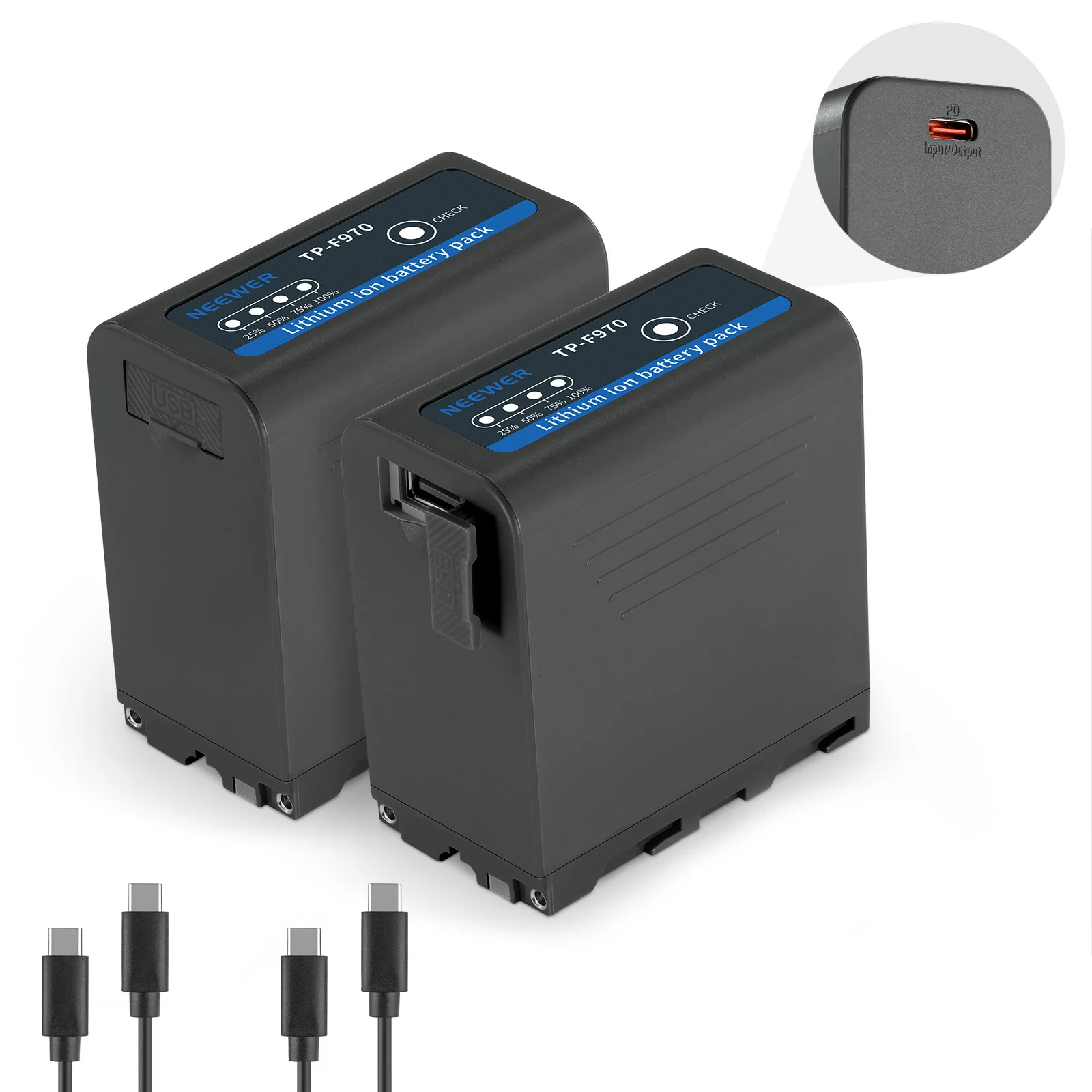 NEEWER NP-F970 2 Ədəd 7800mAh Batareya