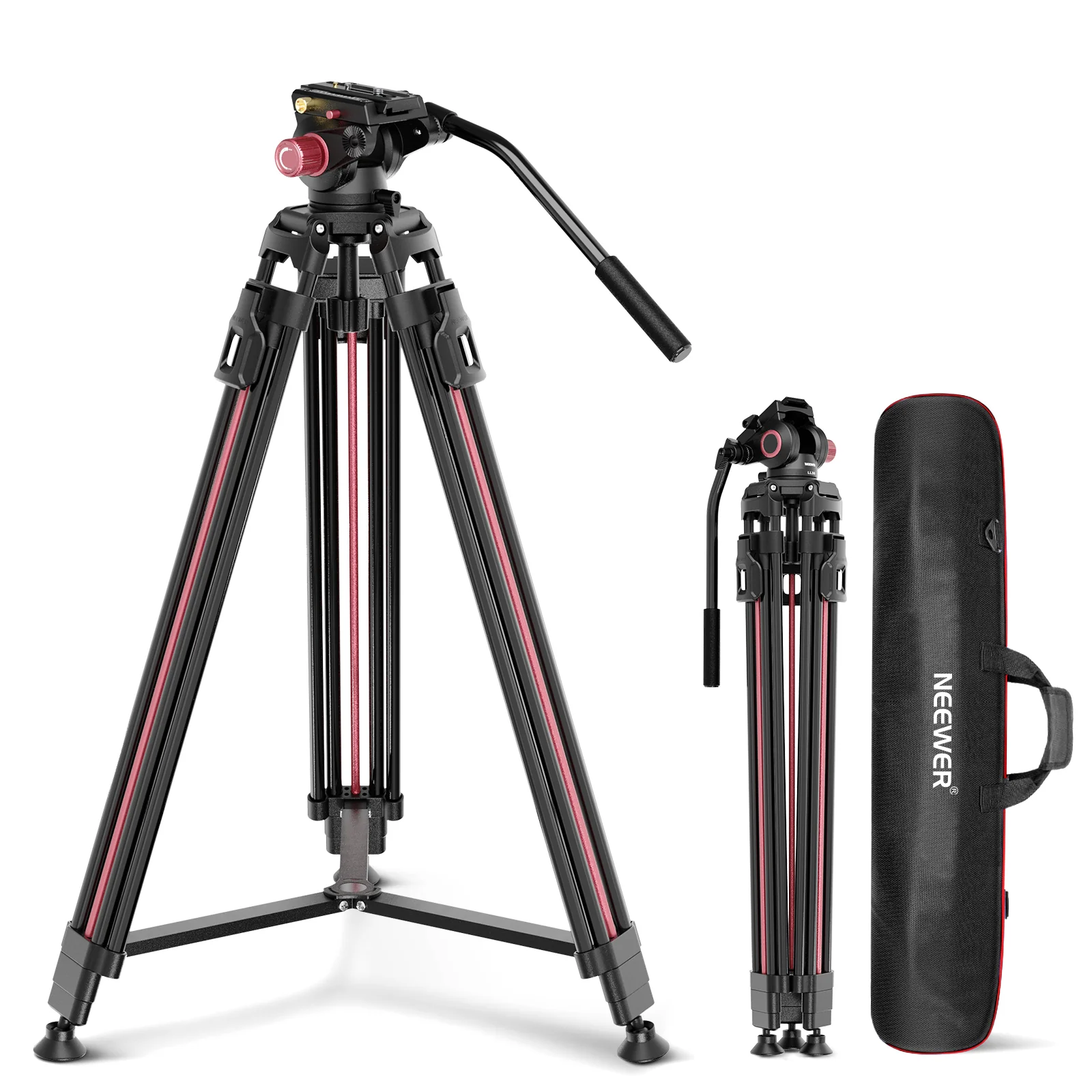 NEEWER Tripod LL38 200 sm Hidravlik başlıq ilə