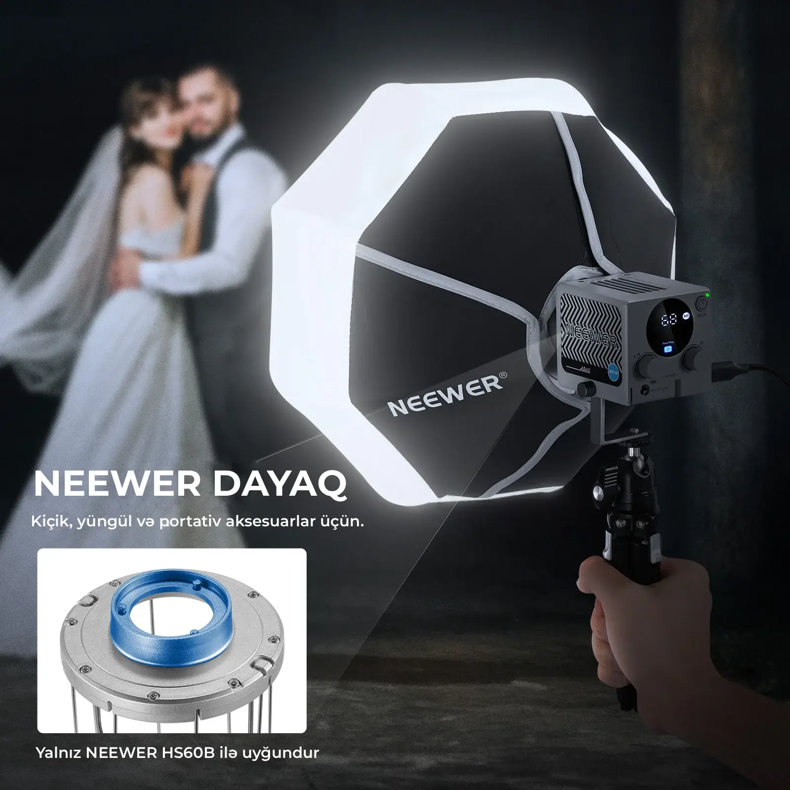 NEEWER NS7L 30 sm Fənər Formalı Softboks