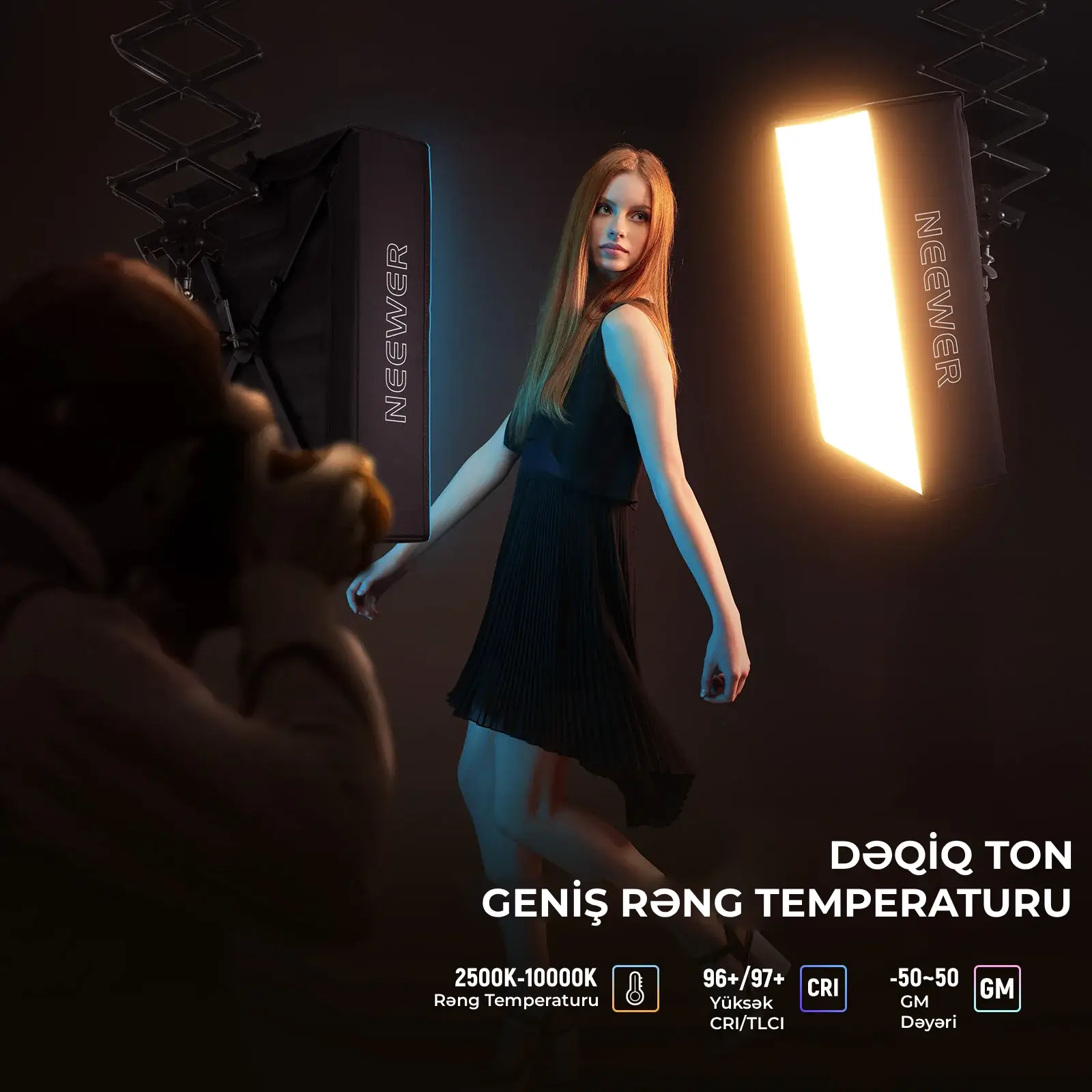 Neewer FL100C 115W DMX Idarəetməli Rgb Video İşıq Dəsti