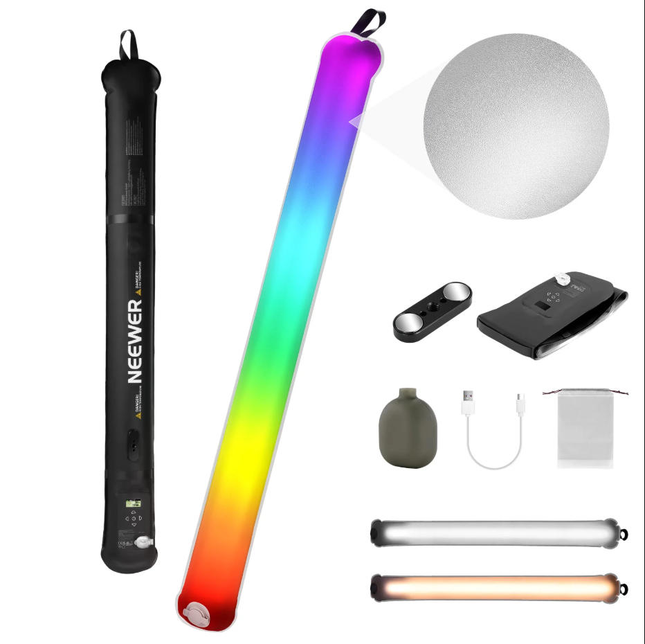 NEEWER GC30C 30W RGB əl ilə tutulan şar formalı LED boru işıq
