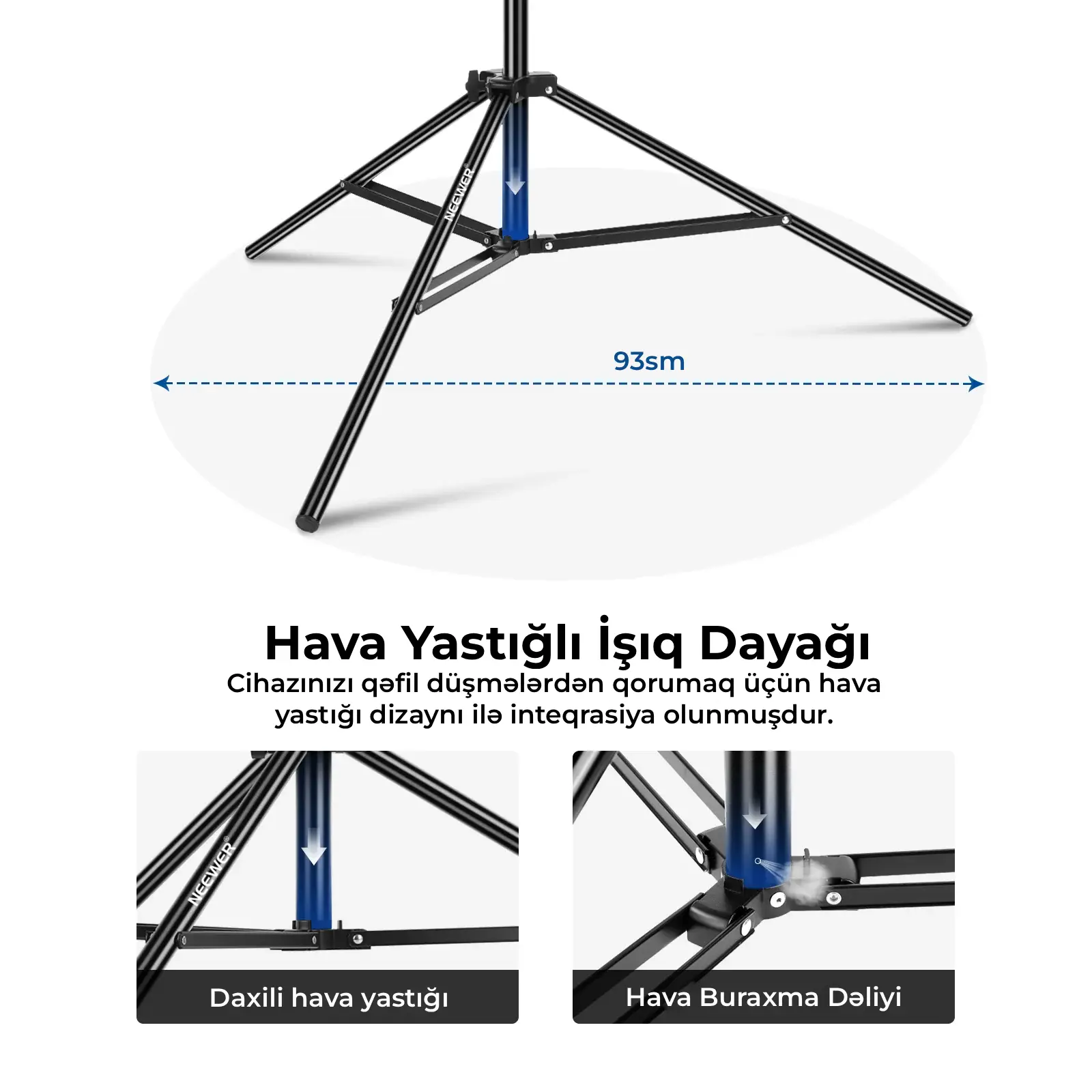 NEEWER 300 sm Hava Amartizasiyalı Dayaq