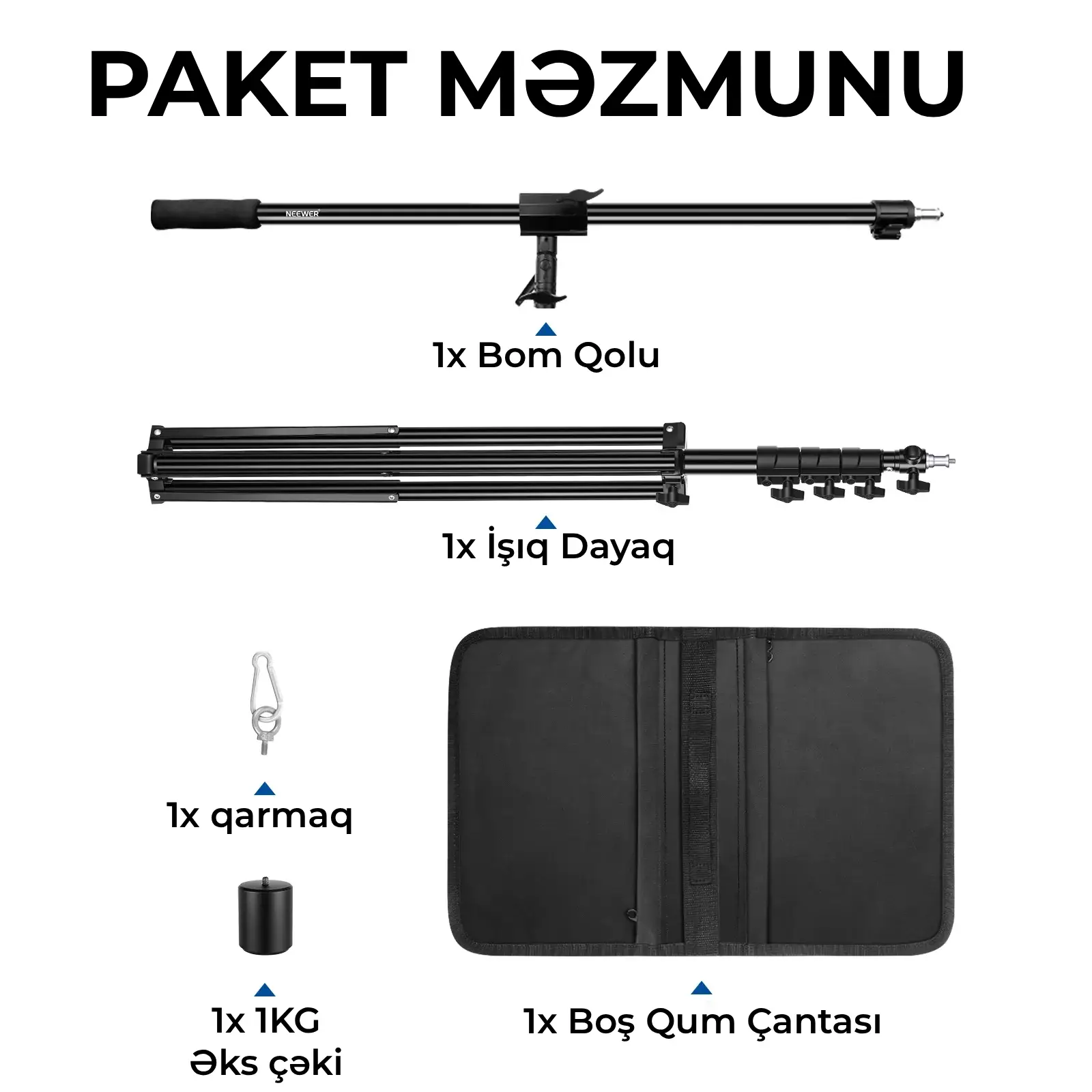 NEEWER 300 sm Hava Amartizasiyalı Dayaq
