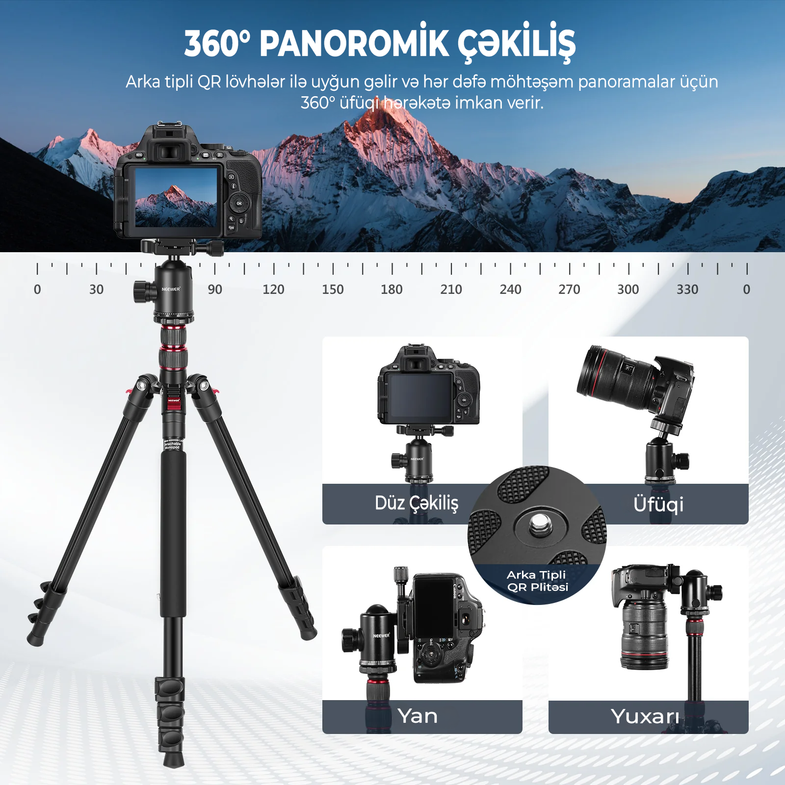 NEEWER 77 Alminium Kamera Monopod Tripod