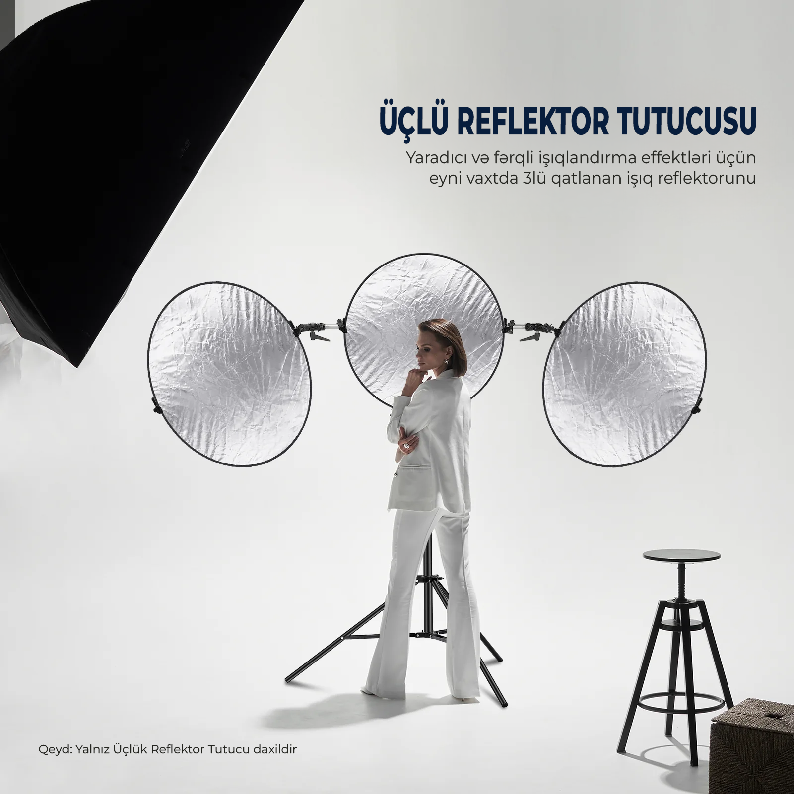 NEEWER ST-RF3 Üçlü Reflektor Tutacağı