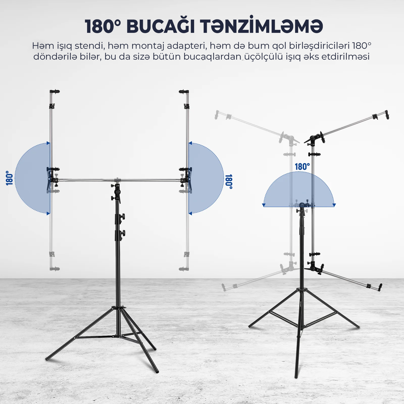 NEEWER ST-RF3 Üçlü Reflektor Tutacağı