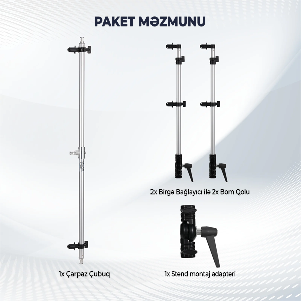 NEEWER ST-RF3 Üçlü Reflektor Tutacağı