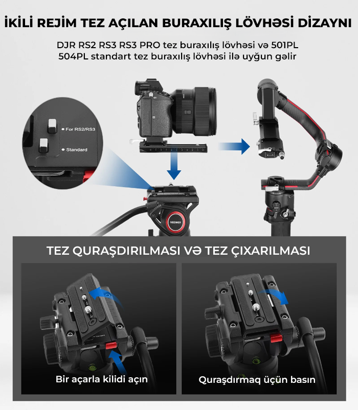 NEEWER TP74 Pro Video Tripod