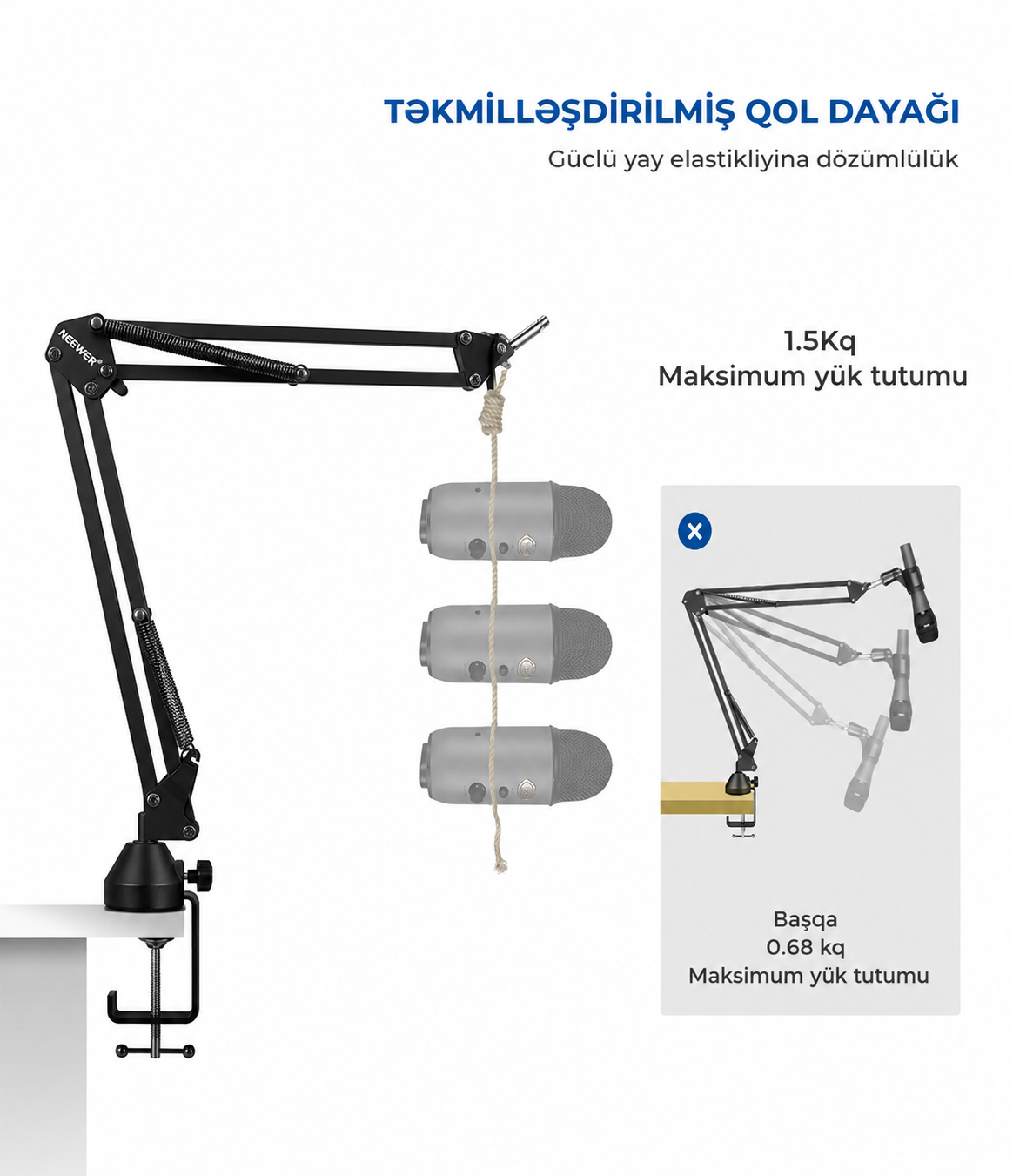 NEEWER NW-35A Mikrafon Dayaq