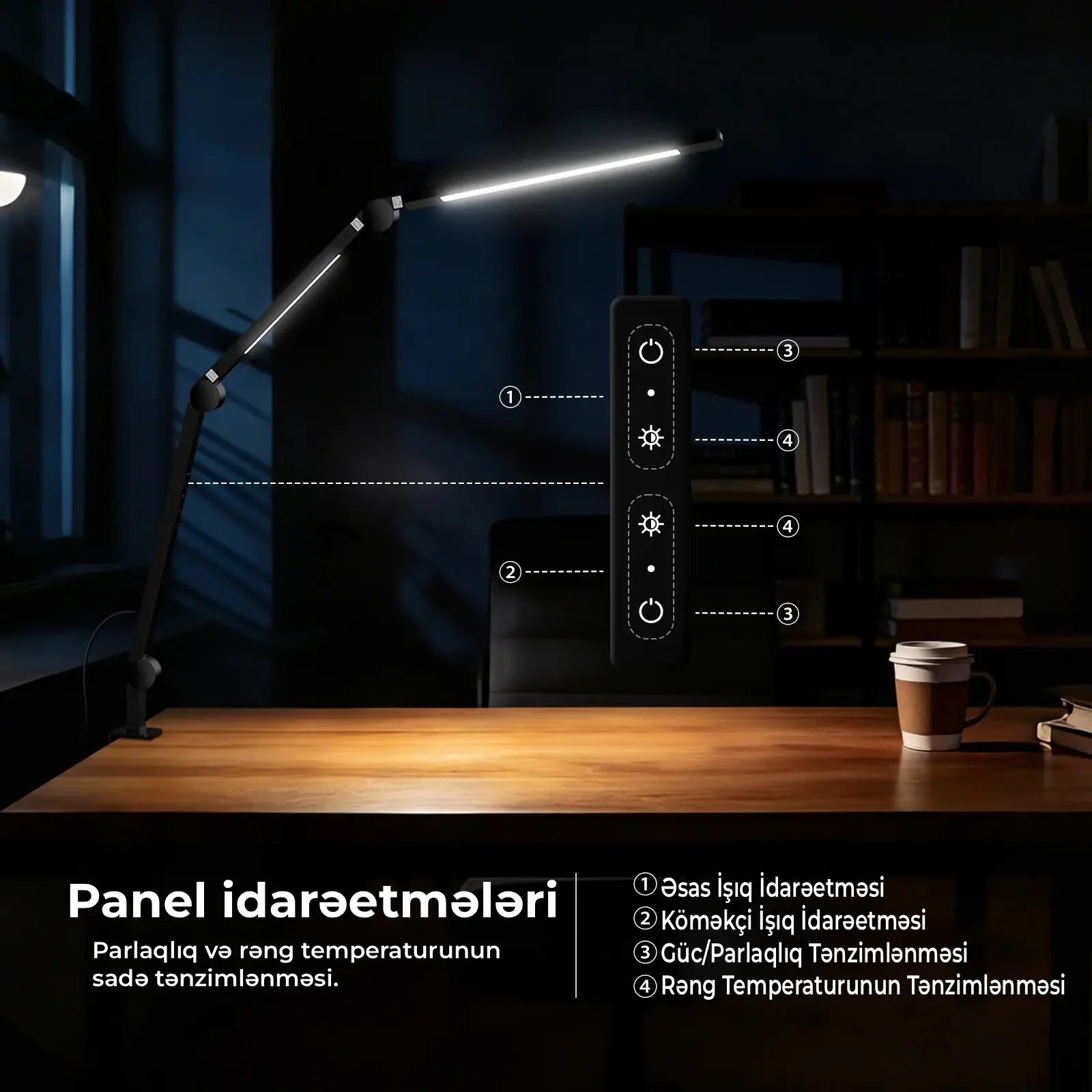 Neewer ME-DL02 12W Masa üçün Qısqaclı LED İşıq