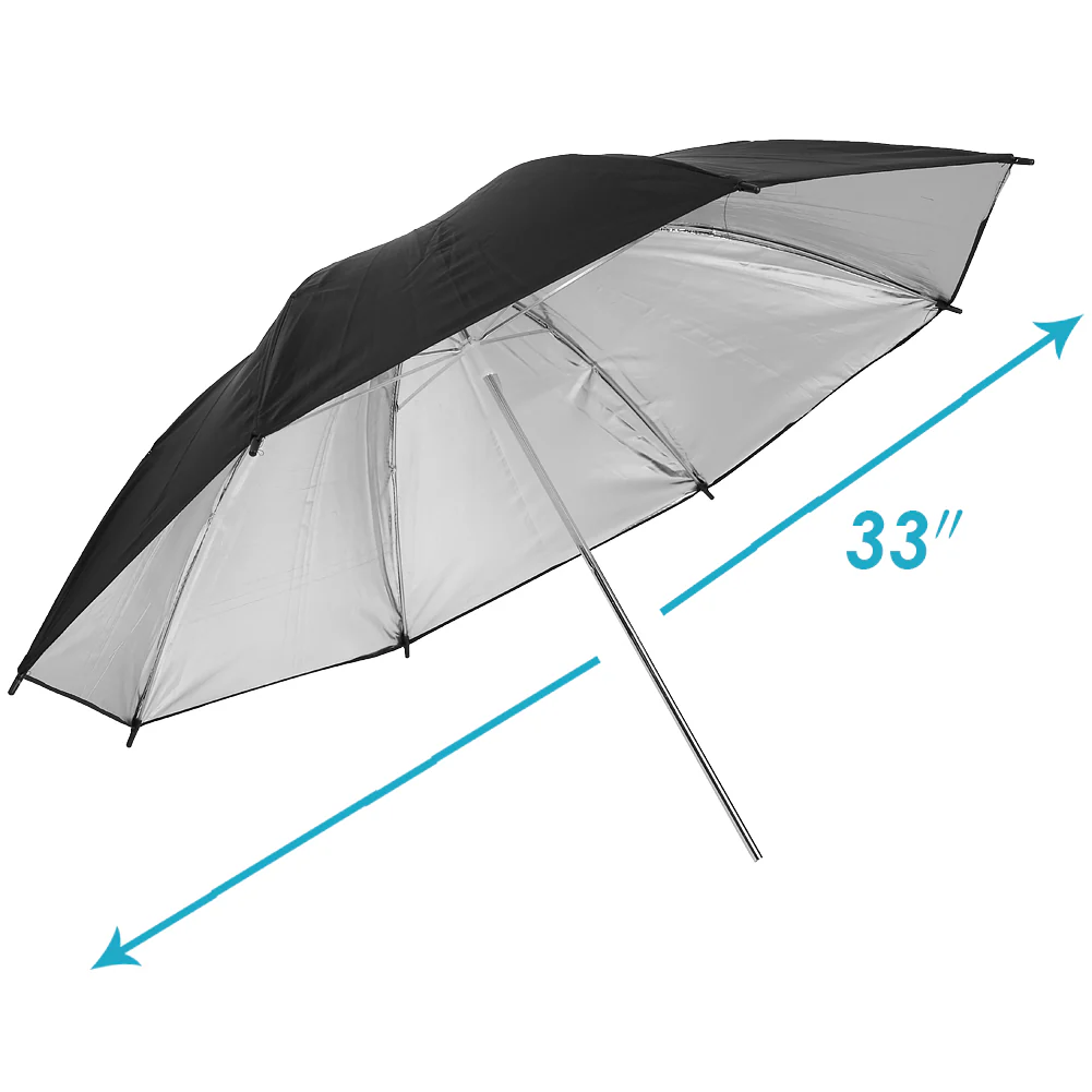Neewer 84 sm Qara/Gümüş Studiya Reflektor Çətir