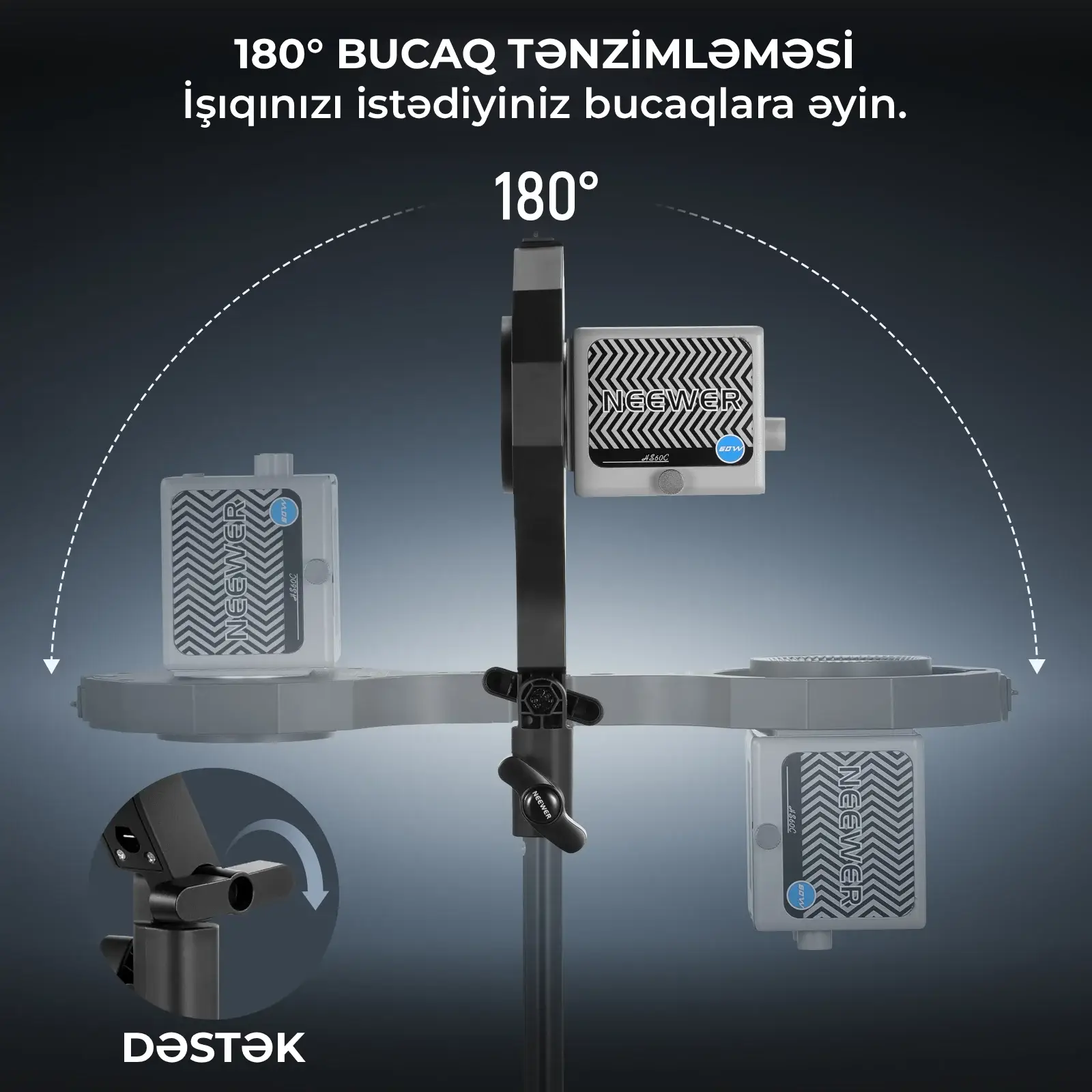 Neewer CHB1 Bowens Mount Adapteri (HS60B/HB60S üçün)