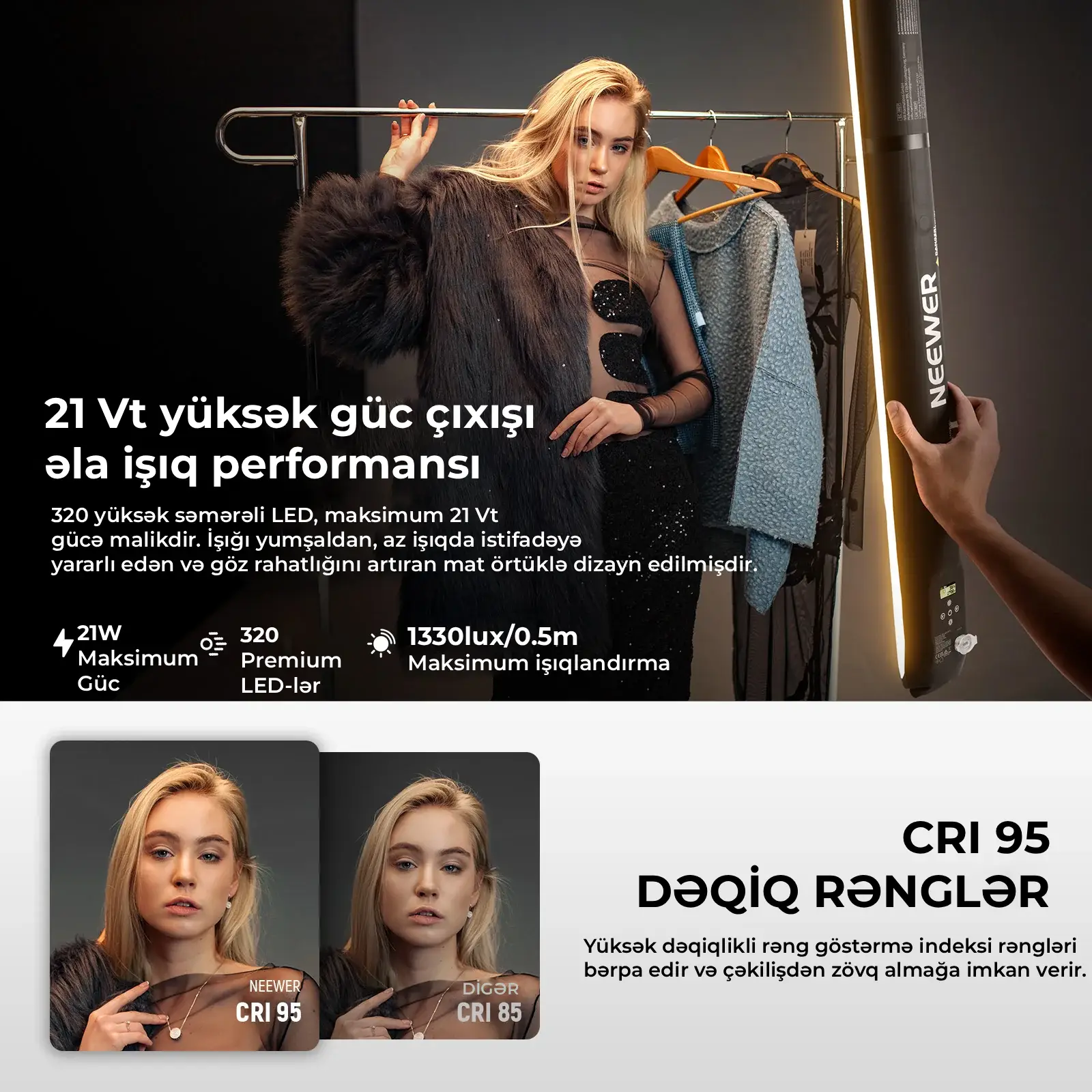 Neewer GC21B 21W Şişmə Softboks LED (Dolğu İşığı)