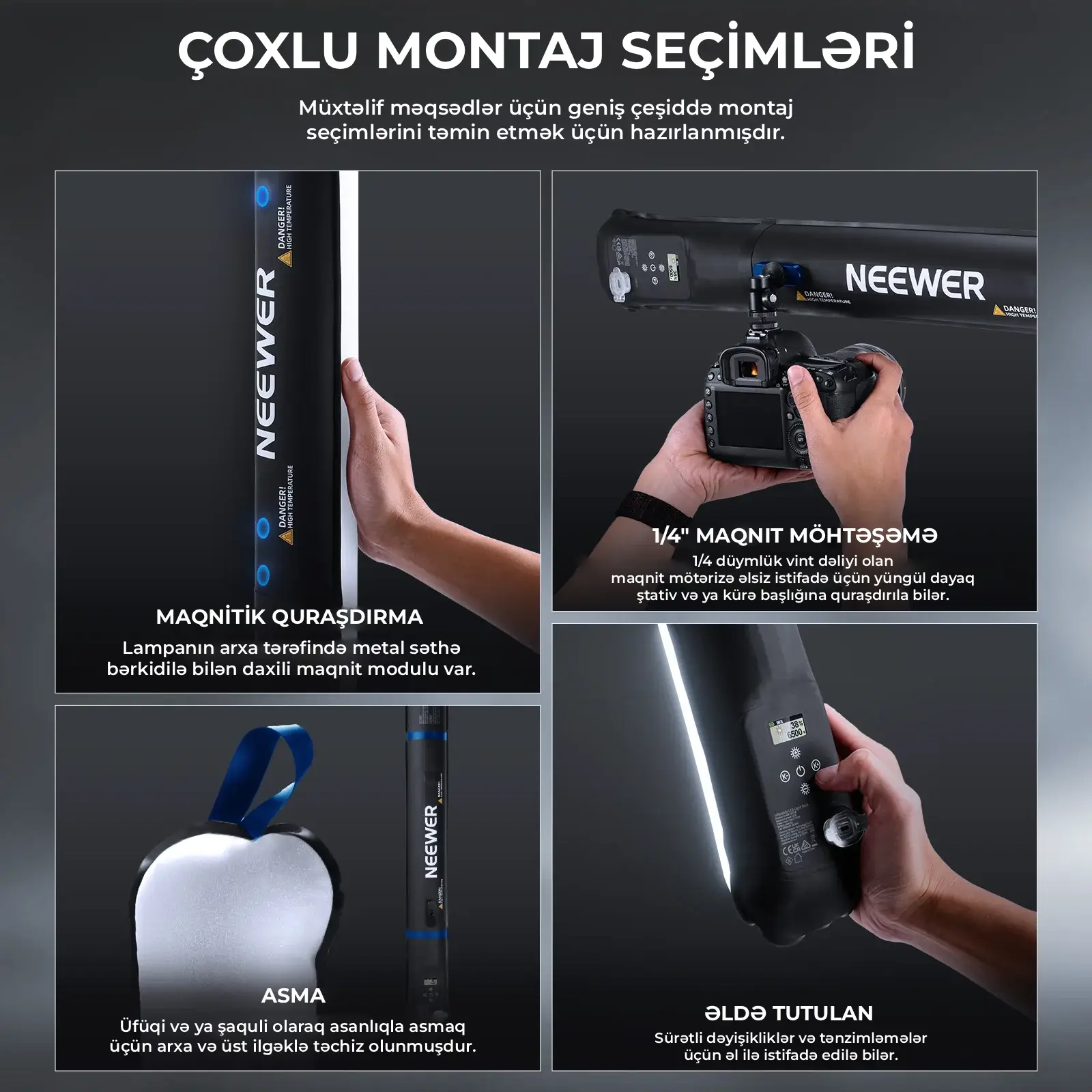 Neewer GC21B 21W Şişmə Softboks LED (Dolğu İşığı)