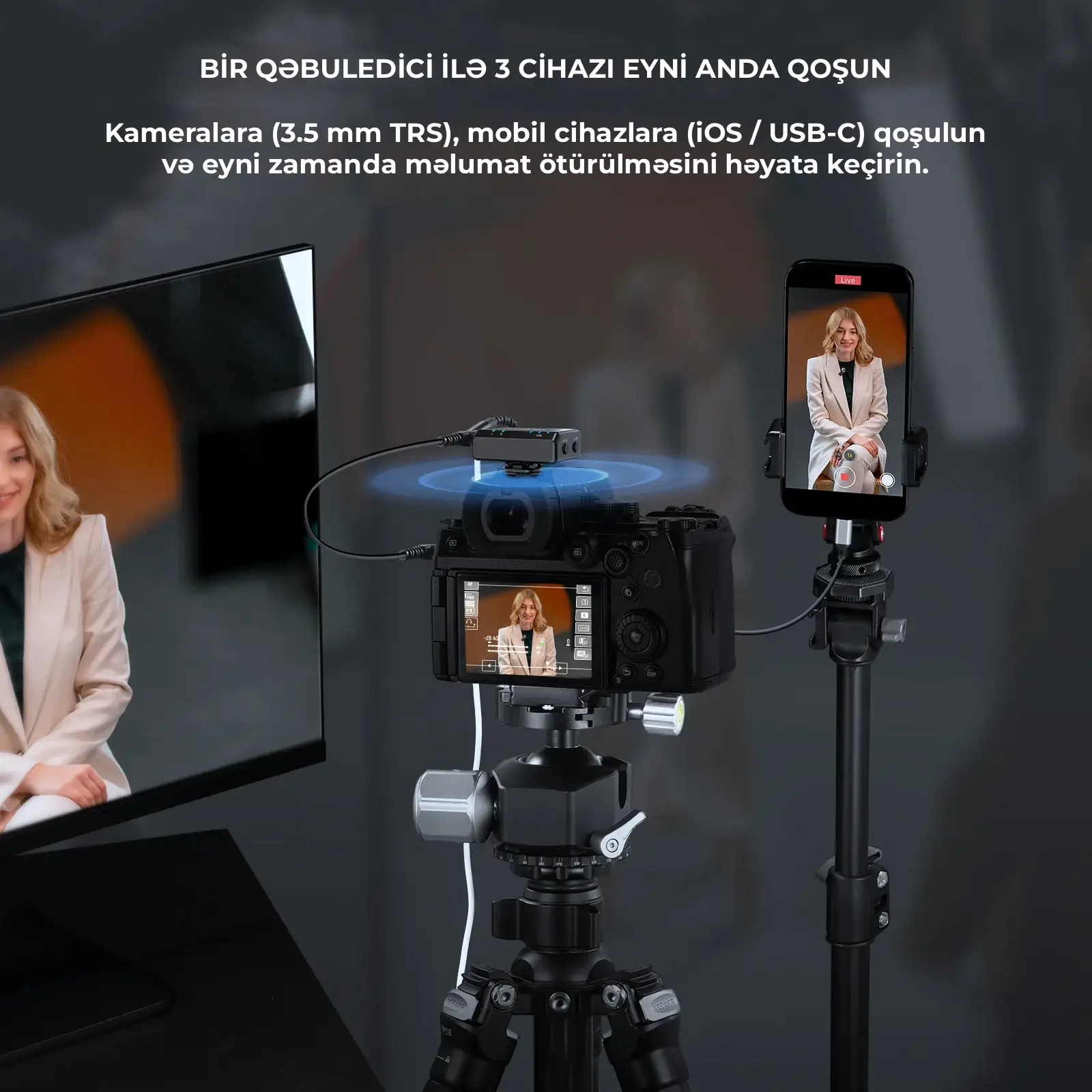 Neewer CM29 Simsiz Yaxa Mikrofonu