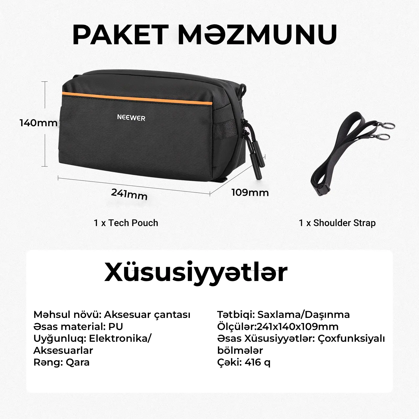 Neewer PB024 Aksesuar Çantası