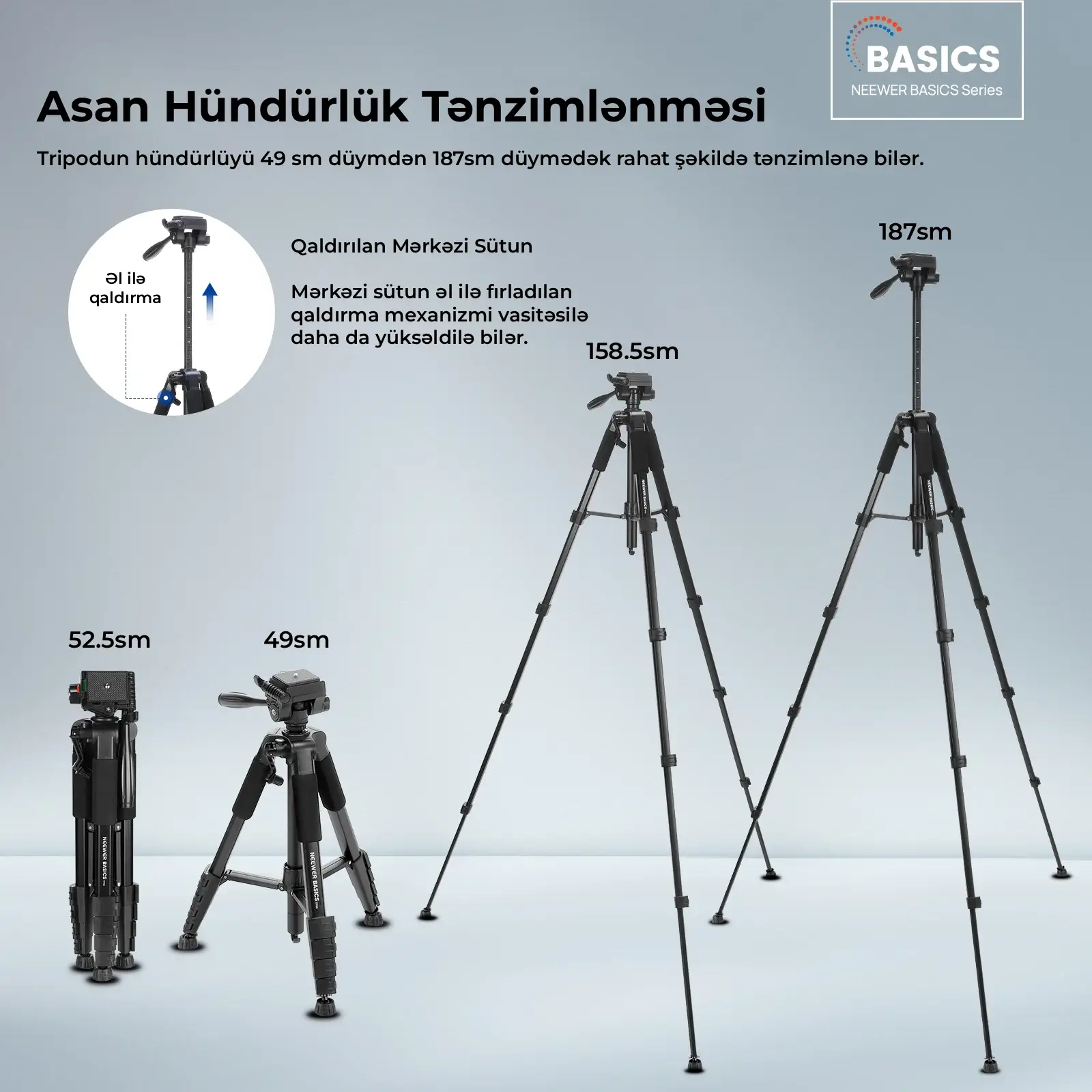 Neewer BASICS TP56 Kamera Tripodu