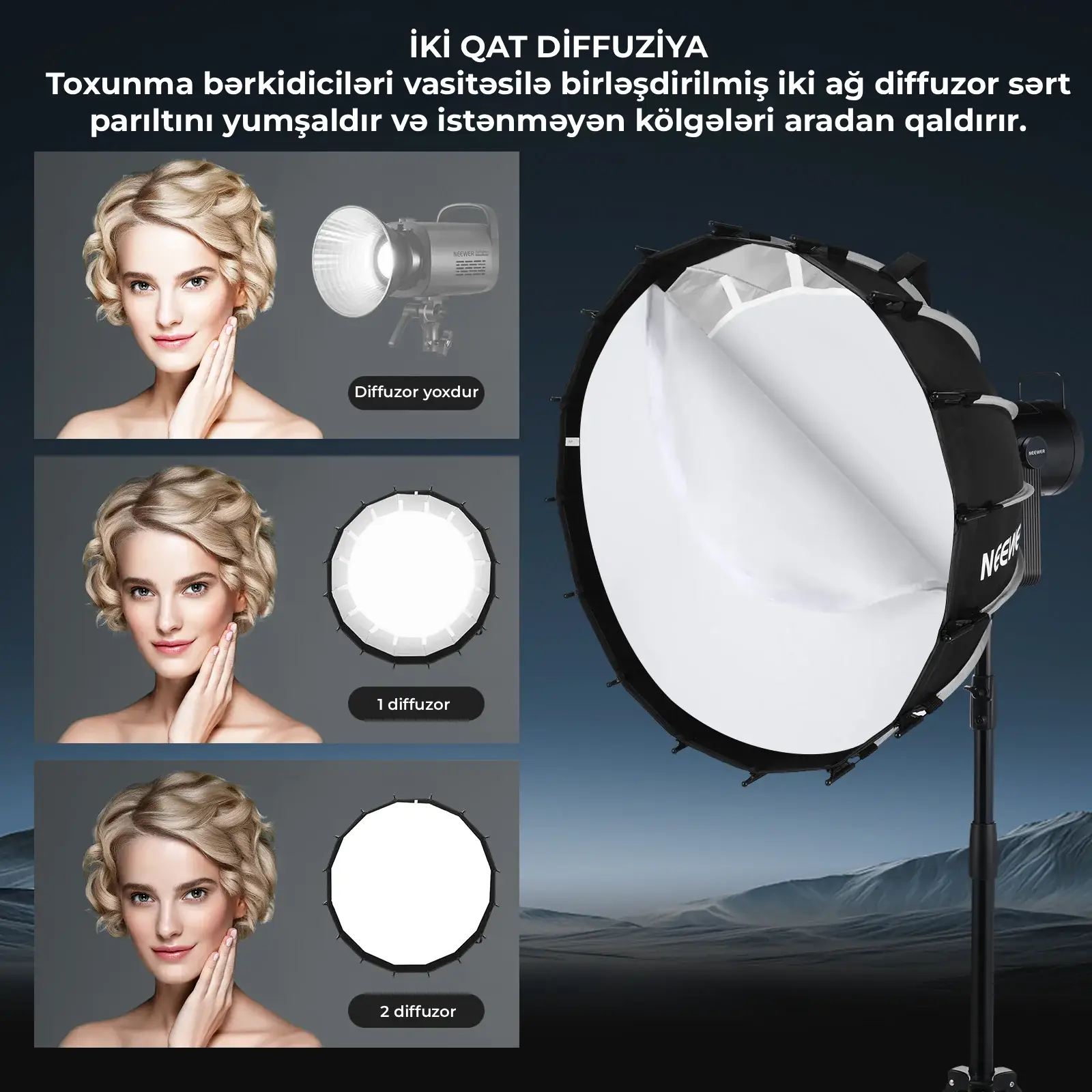 Neewer NS71P 60 sm Parabolik Softboks