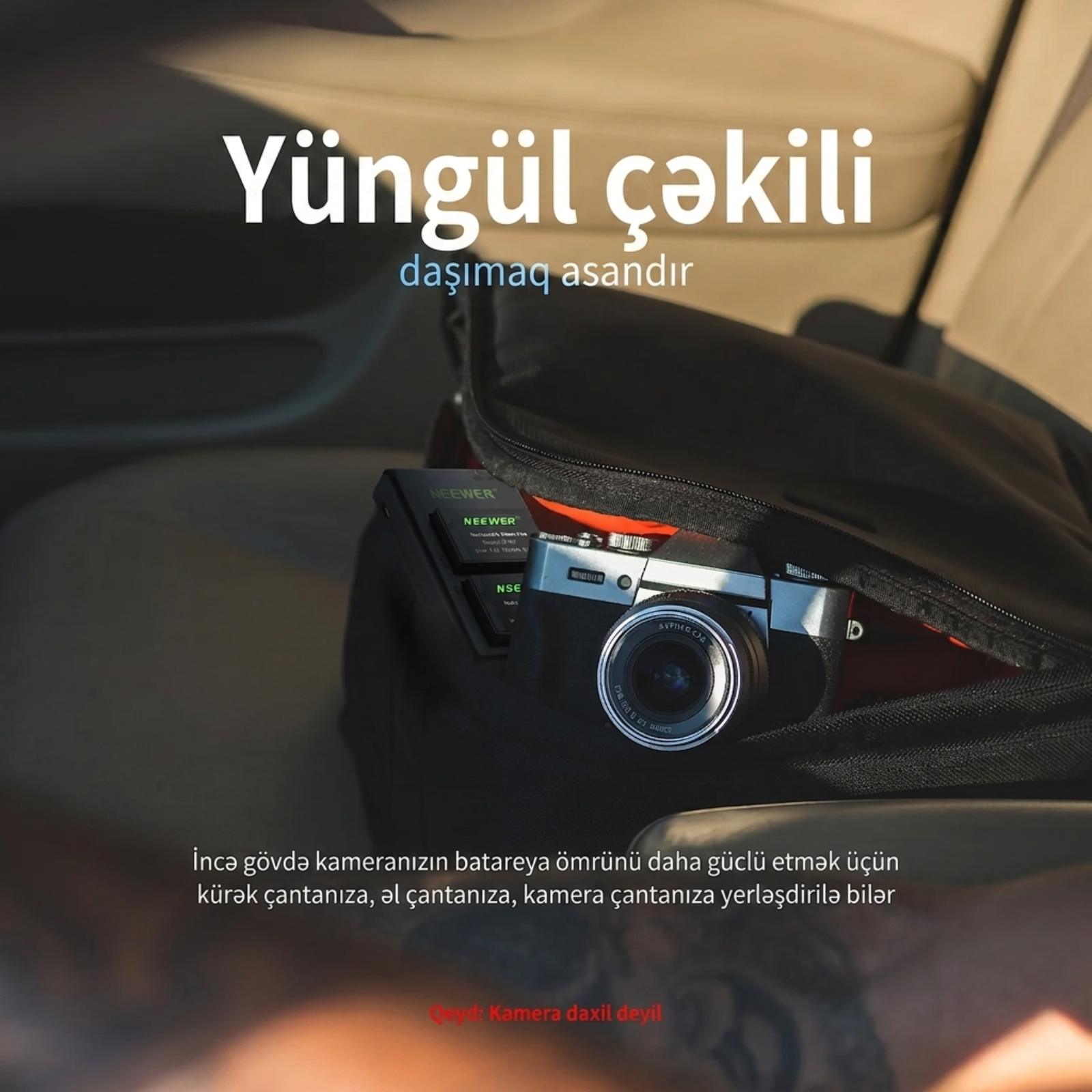 Neewer Canon üçün 2li LP-E17 Əvəzedici Batareya və Şarj Dəsti